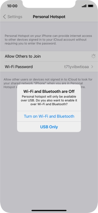 If Wi-Fi is turned off, press Turn on Wi-Fi and Bluetooth.