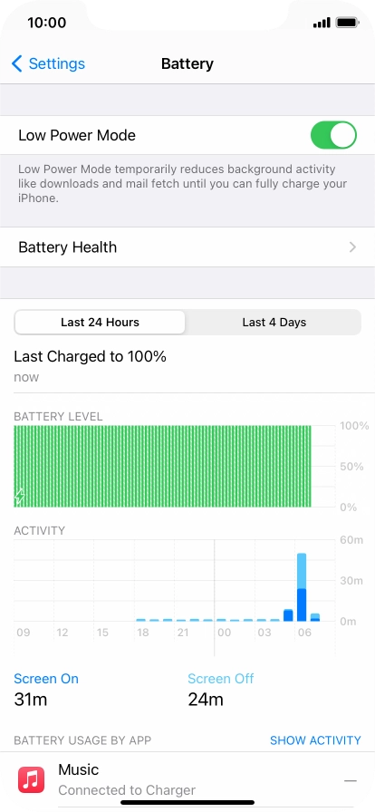 Slide your finger upwards starting from the bottom of the screen to return to the home screen.