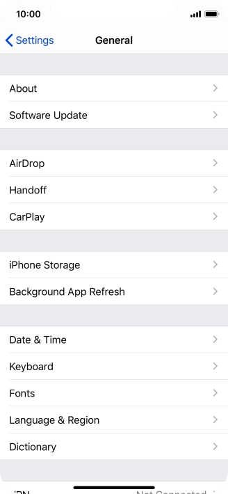 Press iPhone Storage.