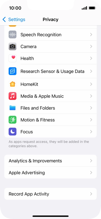 Press Record App Activity.