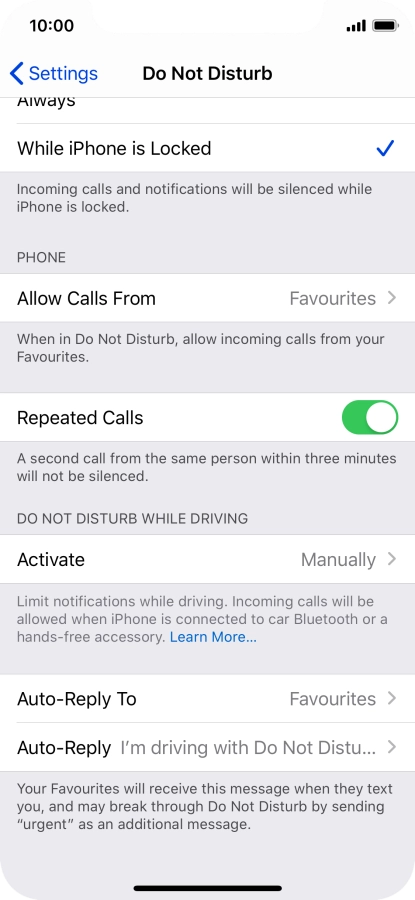 Press Auto-Reply To.
