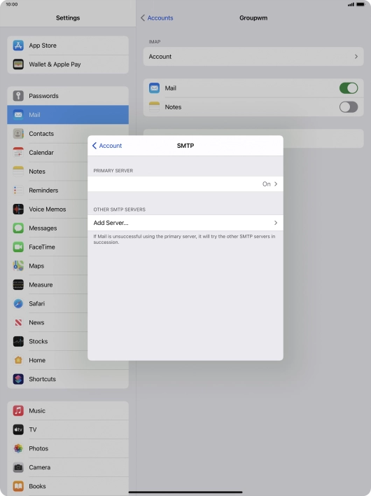 Press the field below 