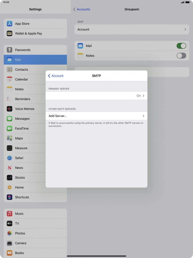 Press the field below 