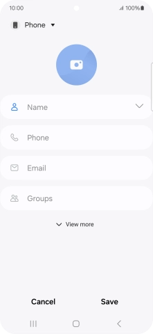 Press the address book drop down list.