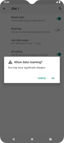 If you turn on the function, press OK.