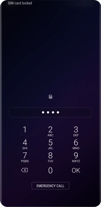 If you're asked to key in your PIN, do so and press OK.