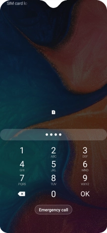 If you're asked to key in your PIN, do so and press OK.