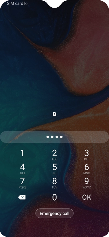If you're asked to key in your PIN, do so and press OK.