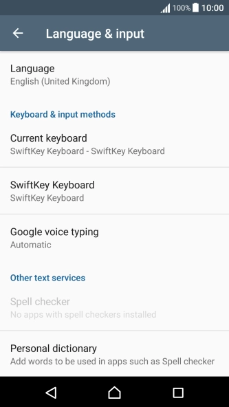 Press SwiftKey Keyboard.