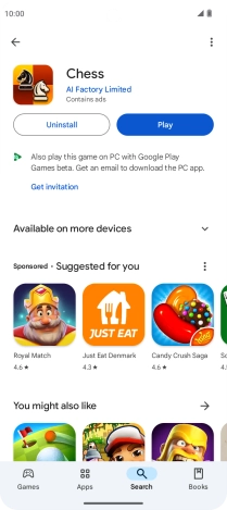 Slide your finger upwards starting from the bottom of the screen to return to the home screen.