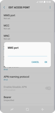 Key in 8080 and press OK.