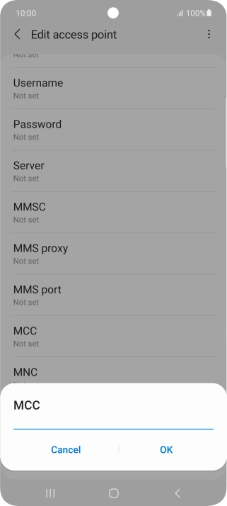 Key in 505 and press OK.