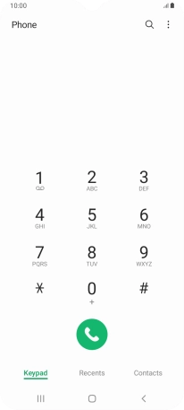 Press the menu icon.