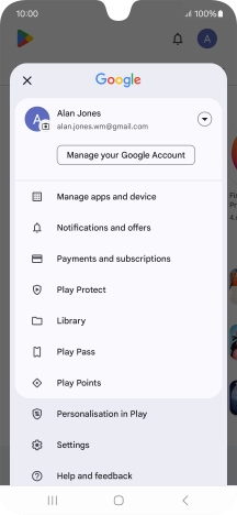 Press Manage apps and device.