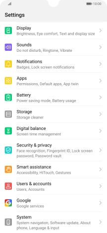 Press Users & accounts.