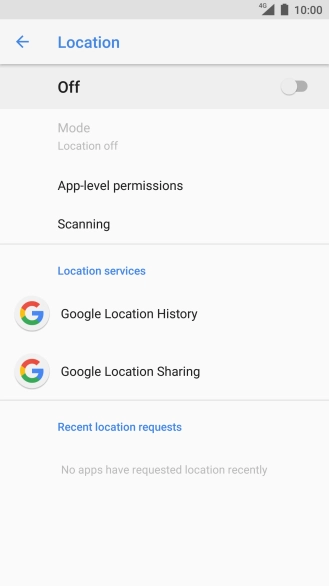 Press the indicator to turn the function on or off.