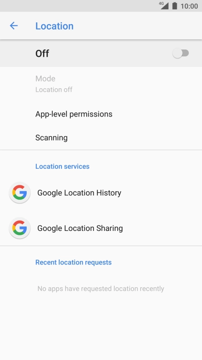 Press the indicator to turn the function on or off.