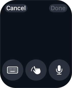 Press the microphone icon to turn on voice input.