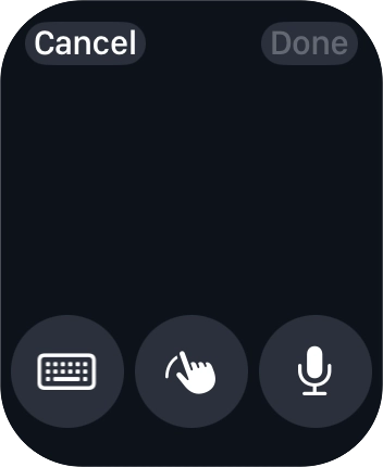 Press the microphone icon to turn on voice input.