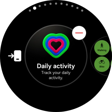 Press the remove widget icon.