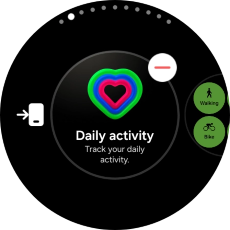 Press the remove widget icon.