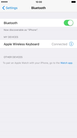 Press the Home key to return to the home screen.