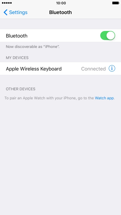 Press the Home key to return to the home screen.