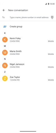 Press the field next to 