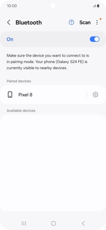 Press the Home key to return to the home screen.