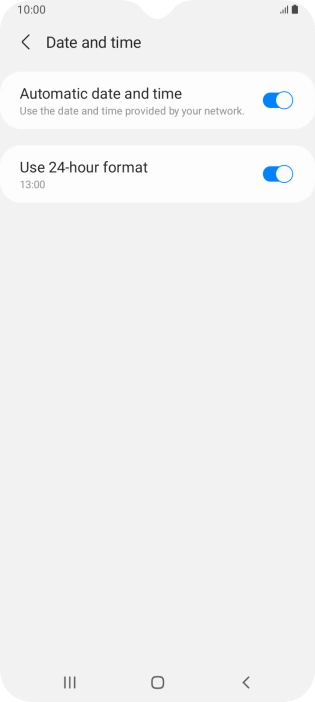 Press the Home key to return to the home screen.