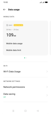 The total data usage is displayed.