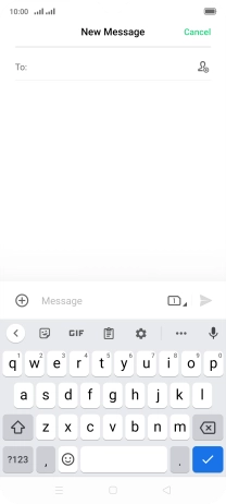 Press the field next to 