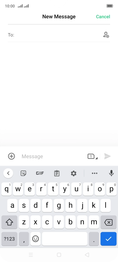 Press the field next to 