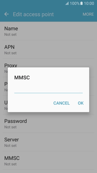 Key in http://pxt.vodafone.net.au/pxtsend and press OK.