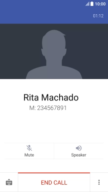 Press END CALL.