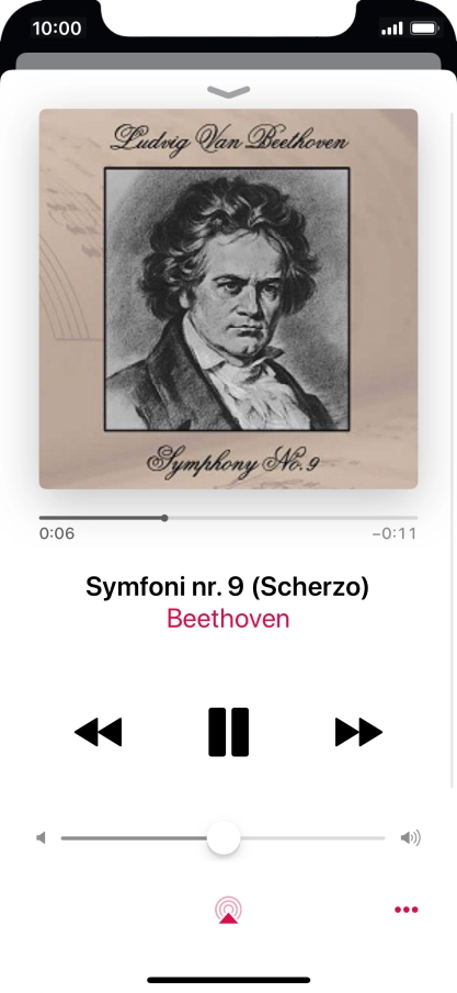 Press arrow right to go to the next audio file.