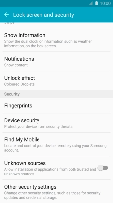 Press Other security settings.