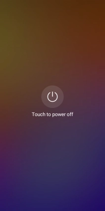 Press Touch to power off.