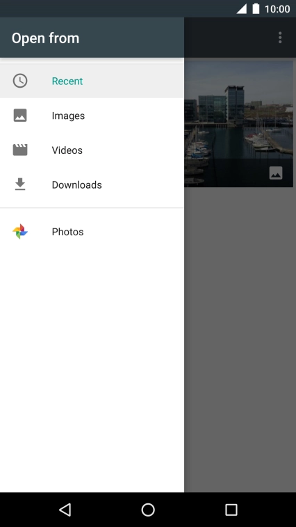 Press Images and go to the required folder.