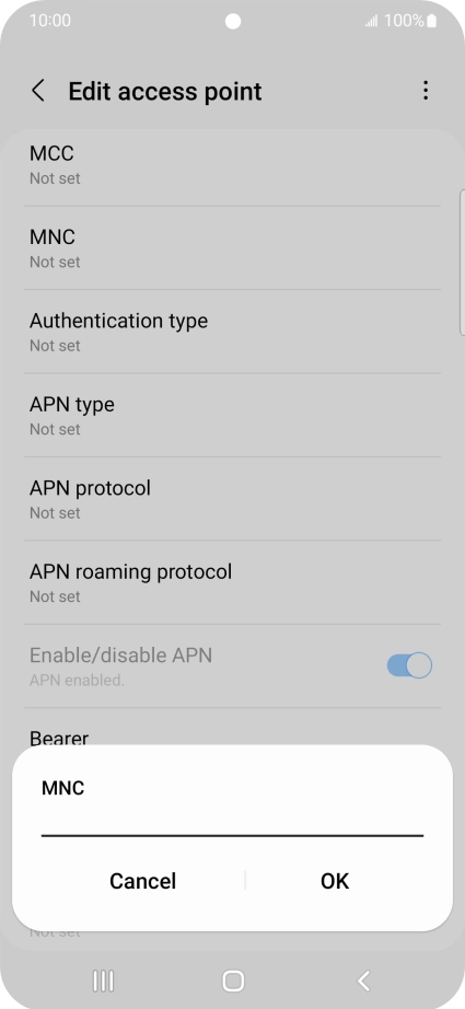 Key in 03 and press OK.