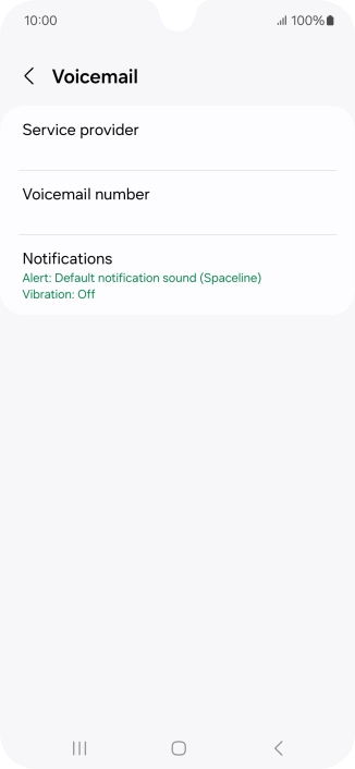 Press Voicemail number.