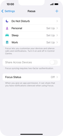 Press Do Not Disturb.