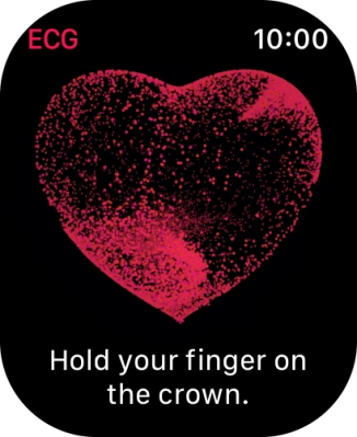 Place your index finger on the Digital Crown while the measurement is done.