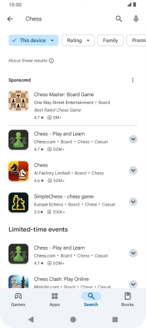 Press the required app.