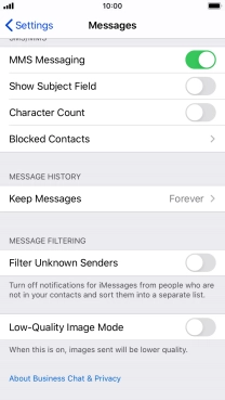 Press the Home key to return to the home screen.