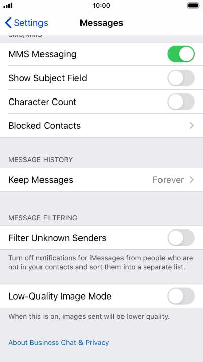 Press the Home key to return to the home screen.