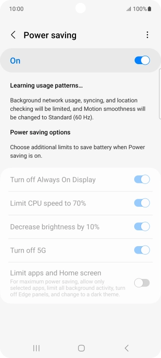Press the Home key to return to the home screen.