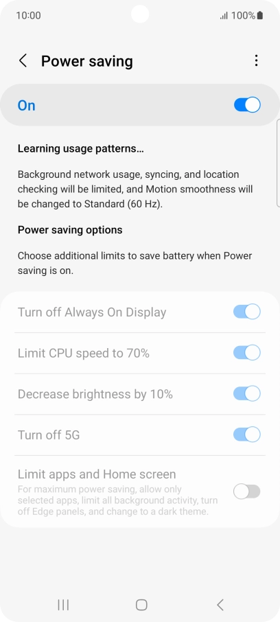 Press the Home key to return to the home screen.