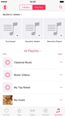Press New and key in the name of the playlist.