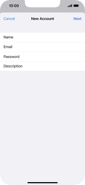 Press Description and key in the required name.